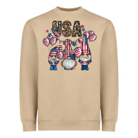 Mushroom usa america gnome Heavyweight Sweatshirt - CowhideDigitalArt