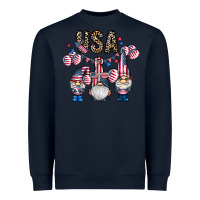 Navy usa america gnome Heavyweight Sweatshirt - CowhideDigitalArt