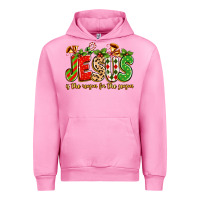 Fuchsia Pink jesus is the reason for the season Urban Hoodie - texasbilliewilder