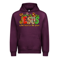 Mauve Wine jesus is the reason for the season Urban Hoodie - texasbilliewilder