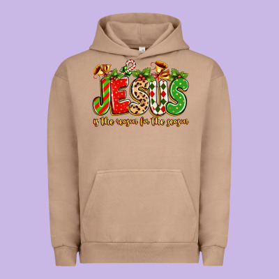 Jesus Is The Reason For The Season Urban Hoodie Designed By Texasbilliewilder