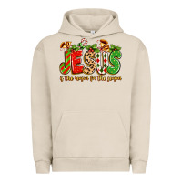 Pigment French Oak jesus is the reason for the season Urban Hoodie - texasbilliewilder