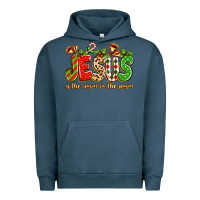 Pigment Midnight Navy jesus is the reason for the season Urban Hoodie - texasbilliewilder