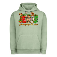 Pigment Oil Green jesus is the reason for the season Urban Hoodie - texasbilliewilder