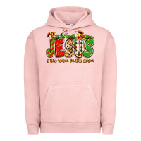 Pigment Salmon jesus is the reason for the season Urban Hoodie - texasbilliewilder