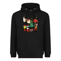 Black merry christmas Heavyweight Hoodie - MaliasSmallBusiness