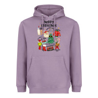 Lavender merry christmas Heavyweight Hoodie - MaliasSmallBusiness