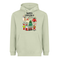 Matcha merry christmas Heavyweight Hoodie - MaliasSmallBusiness