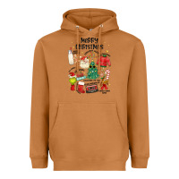 Meerkat merry christmas Heavyweight Hoodie - MaliasSmallBusiness