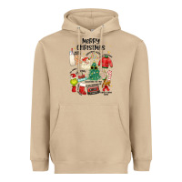 Mushroom merry christmas Heavyweight Hoodie - MaliasSmallBusiness