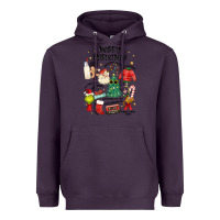 Plum merry christmas Heavyweight Hoodie - MaliasSmallBusiness