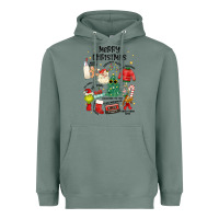 Sage merry christmas Heavyweight Hoodie - MaliasSmallBusiness