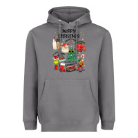 Storm merry christmas Heavyweight Hoodie - MaliasSmallBusiness