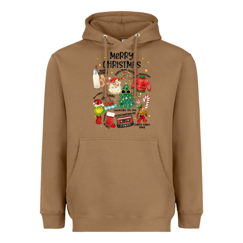 Merry Christmas Heavyweight Hoodie by MaliasSmallBusiness | Teevron