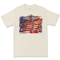 Bone patriotic nurse certified medical assistant medilcal symbol background Premium Tee - BarkalooDesign