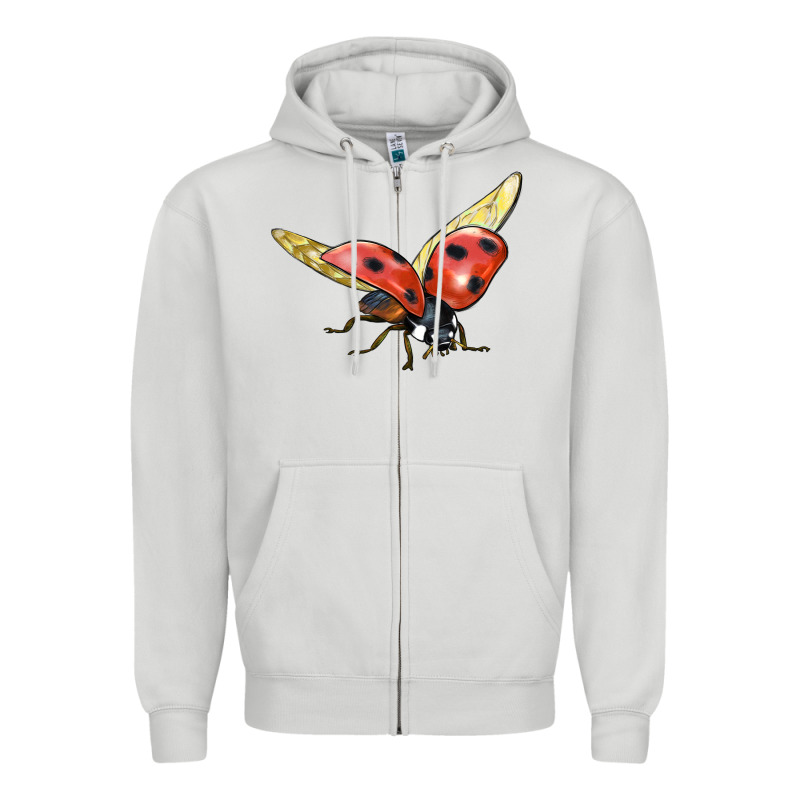 Ladybug Flying Zipper Hoodie by LillyAllenDesigns | Teevron