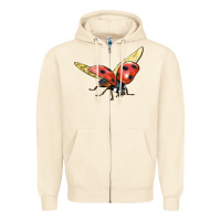 Sandshell Ladybug Flying Zipper Hoodie - LillyAllenDesigns