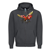 Smoke Ladybug Flying Zipper Hoodie - LillyAllenDesigns