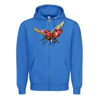 True Royal Ladybug Flying Zipper Hoodie - LillyAllenDesigns