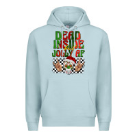 Blue Mist dead inside but jolly af Premium Hoodie - BarkalooDesign