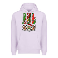 Lilac dead inside but jolly af Premium Hoodie - BarkalooDesign