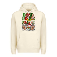 Sandshell dead inside but jolly af Premium Hoodie - BarkalooDesign