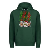 Sports Green dead inside but jolly af Premium Hoodie - BarkalooDesign