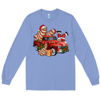 Colony Blue christmas tree cake with farm track and santa ado Long Sleeve Tee - AdoDesignShop