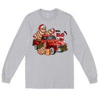 Moon Dust christmas tree cake with farm track and santa ado Long Sleeve Tee - AdoDesignShop