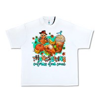 White thanksgiving calories dont count Urban Heavy Tee - AdoDesignShop