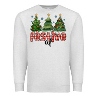 Oatmeal Heather festive af Premium Sweatshirt - MaliasSmallBusiness