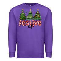 Purple festive af Premium Sweatshirt - MaliasSmallBusiness