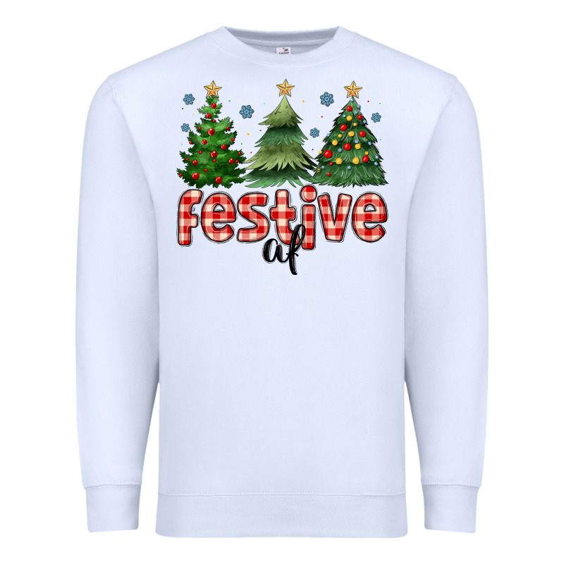 Festive Af Premium Sweatshirt by MaliasSmallBusiness | Teevron