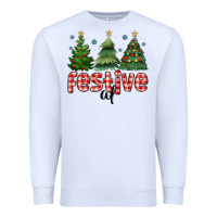White festive af Premium Sweatshirt - MaliasSmallBusiness