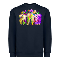 Navy mardi gras tooth Heavyweight Sweatshirt - RacoonDesign