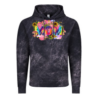 Cloud Black tie dye mom Vintage Hoodie - Zillion Design Studio