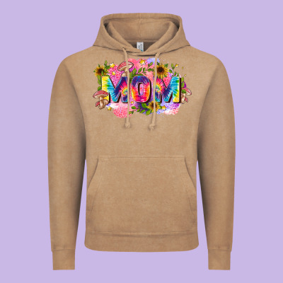 Tie Dye Mom Vintage Hoodie Designed By Zillion Design Studio