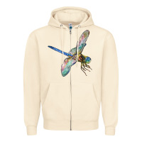 Sandshell Dragon Fly Zipper Hoodie - LillyAllenDesigns