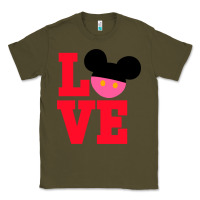 Army Green Minnie Mouse Classic Tee - CowhideDigitalArt