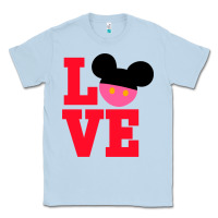 Dusty Blue Minnie Mouse Classic Tee - CowhideDigitalArt
