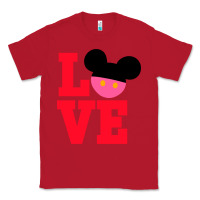 Red Minnie Mouse Classic Tee - CowhideDigitalArt