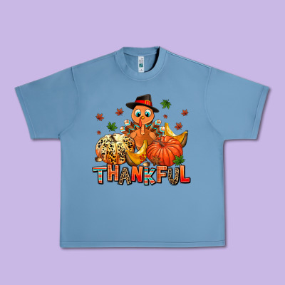 Thankful Pumpkins And Turkey Urban Heavy Tee Designed By Adodesignshop