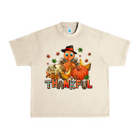 Sandshell thankful pumpkins and turkey Urban Heavy Tee - AdoDesignShop