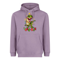 Lavender tree rex trex christmas dinosaur Heavyweight Hoodie - MaliasSmallBusiness