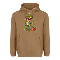 Toasted Coconut tree rex trex christmas dinosaur Heavyweight Hoodie - MaliasSmallBusiness