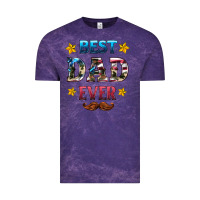 Cloud Purple best dad ever Vintage Tee - HRA Design Shop