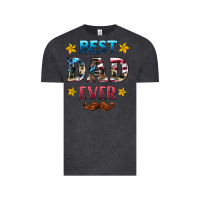 Vintage Black best dad ever Vintage Tee - HRA Design Shop