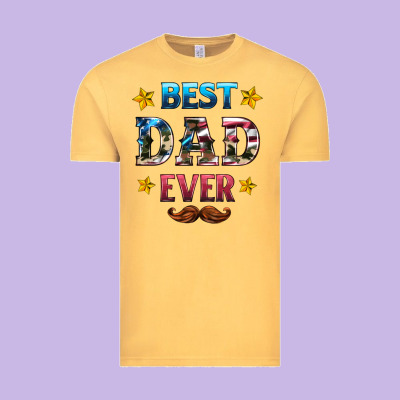 Best Dad Ever Vintage Tee Designed By Hra Design Shop