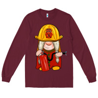 Burgundy firefighter gnomes Long Sleeve Tee - Artiststas