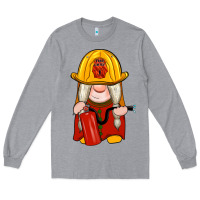 Heather Grey firefighter gnomes Long Sleeve Tee - Artiststas